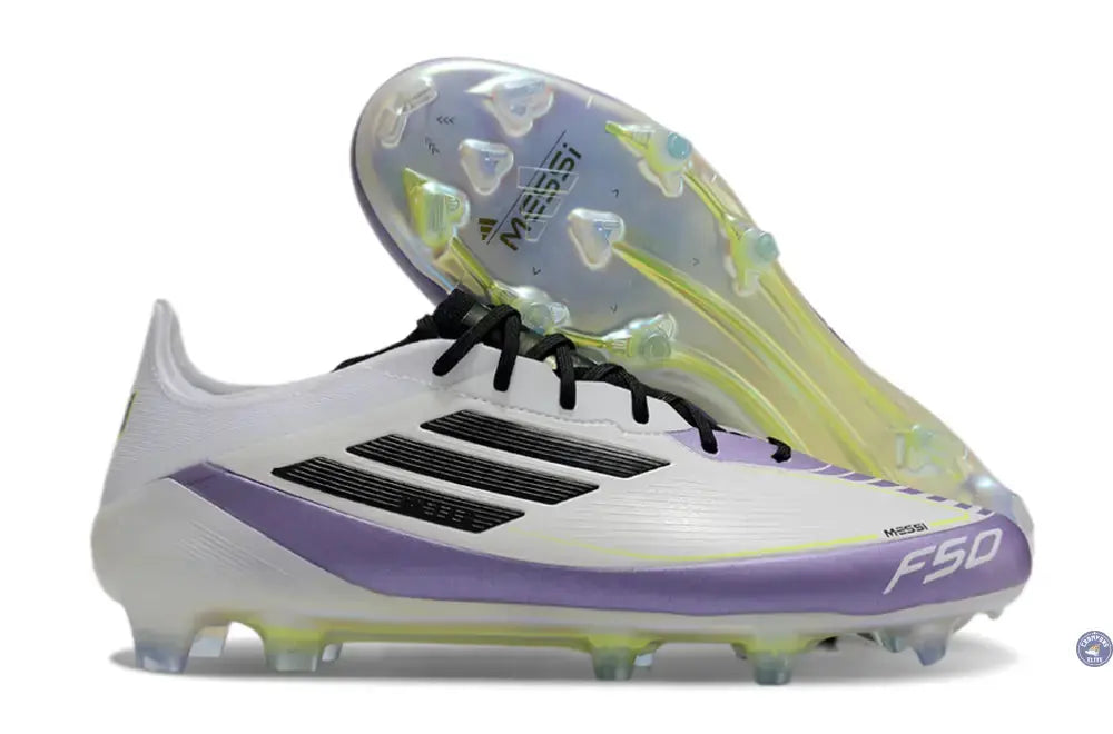 F50 Languette FG - Blanc/Violet/Noir/Jaune Fluo