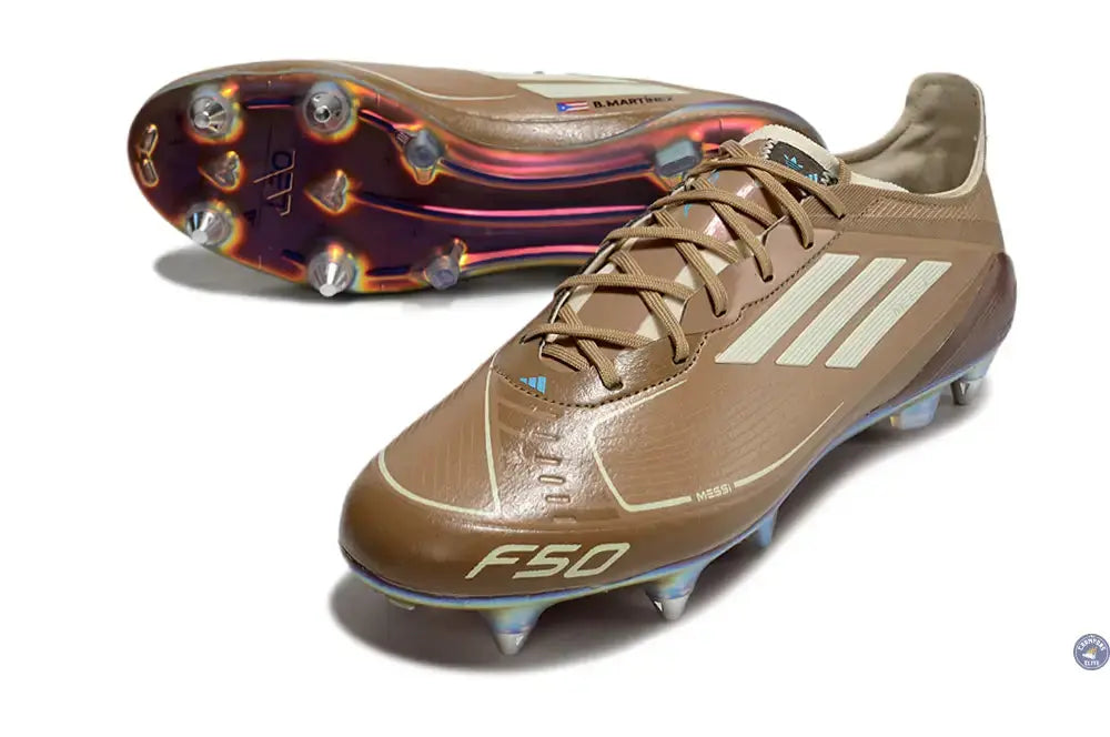 F50 Languette SG Messi X Bad Bunny - Cardboard/Blanc/Turquoise ÉDITION LIMITÉE