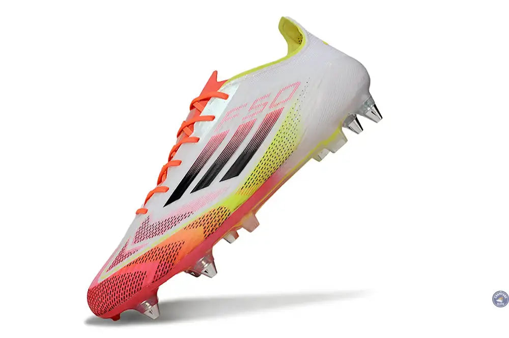 F50 Languette SG Pure Victory - Blanc/Noir/Jaune
