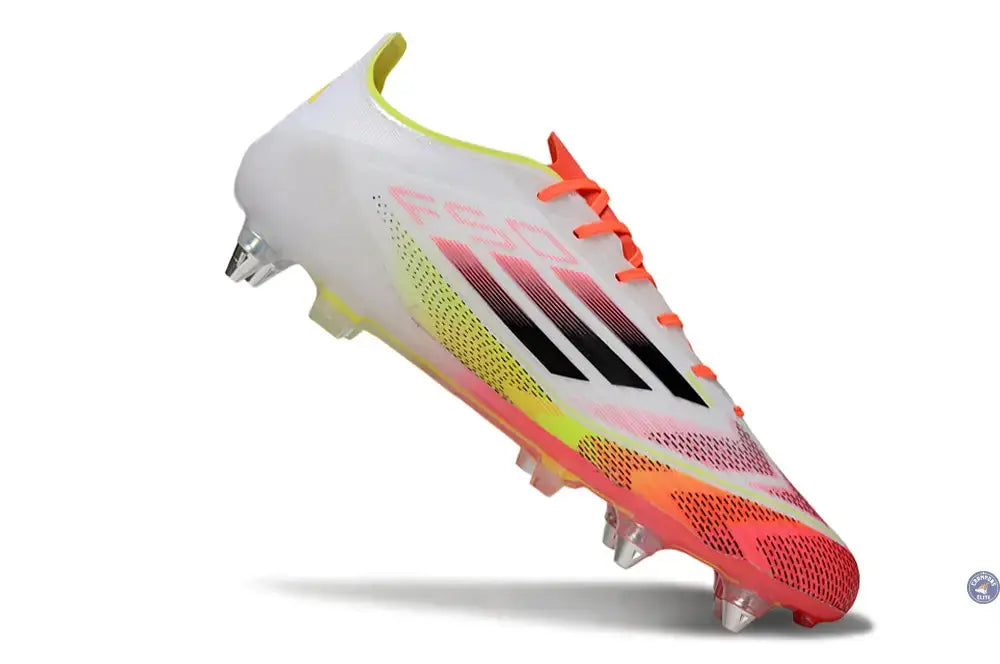 F50 Languette SG Pure Victory - Blanc/Noir/Jaune