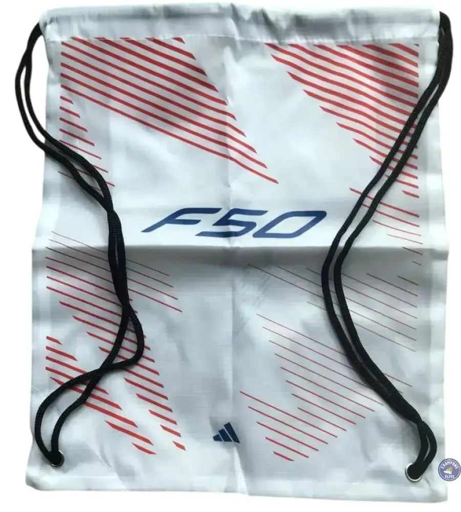 F50 MESSI ELITE Languette FG PRESTIG10 - BLANC/LUCID RED/ARGENTÉ