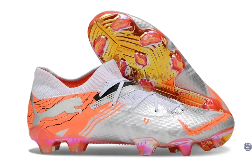 Future 7 Ultimate FG/AG Conquer your Mountain - Blanc/Orange/Argenté ÉDITION LIMITÉE