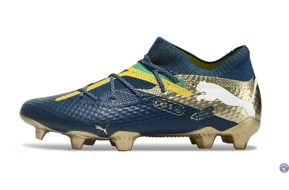 Future 7 Ultimate FG/AG NJR BNA - Sailing Blue/Marine Blue/Jaune/Grassy Green/Doré ÉDITION LIMITÉE