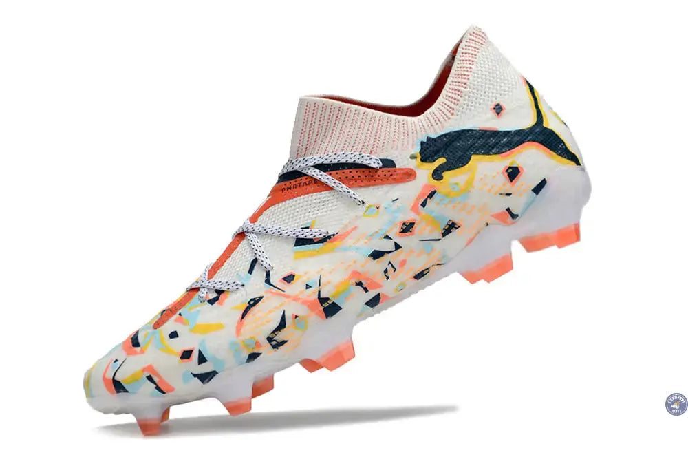 Future 7 Ultimate FG/AG NJR Creativity - Blanc/Ocean Tropic/Turquoise Surf/Hot Heat/Sun Stream ÉDITION LIMITÉE