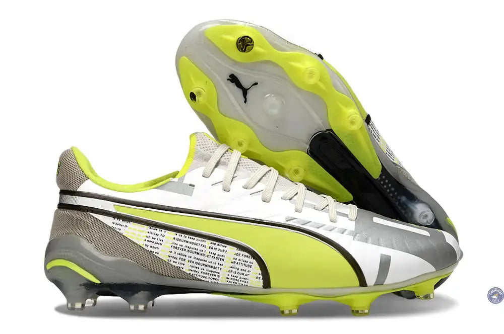 King Ultimate FG/AG Forever - Gris/Electric Lime/Blanc/Flat Light Gray ÉDITION LIMITÉE