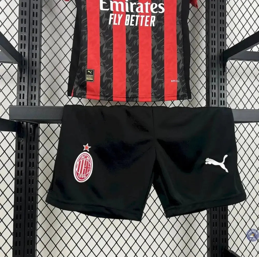 Kits Enfants AC Milan 2025/26 Domicile