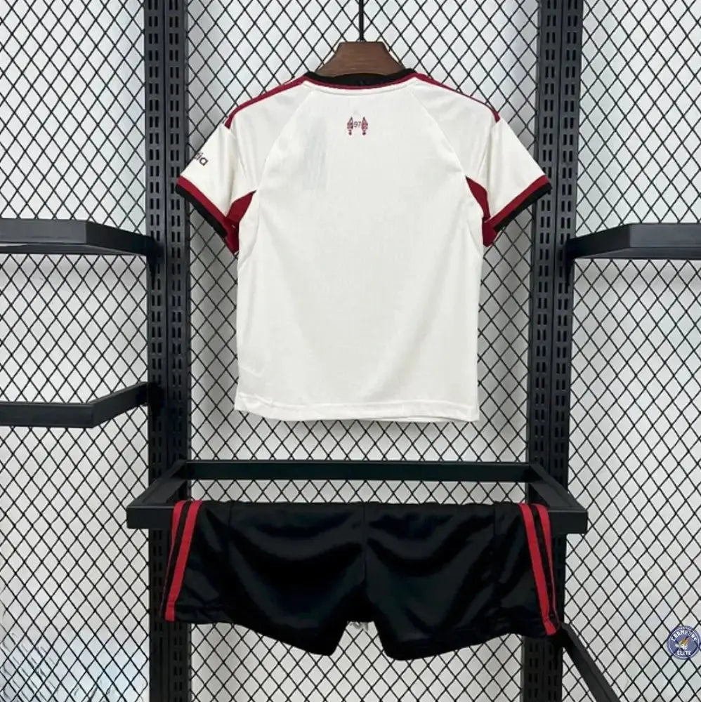 Kits Enfants Liverpool 2025/26 Extérieur