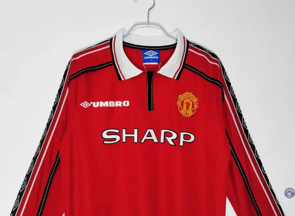 Manchester United 1998/99 Domicile à manches longues