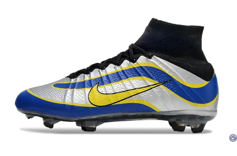 Mercurial Superfly 4 R9 FG - Argenté/Bleu/Jaune/Noir
