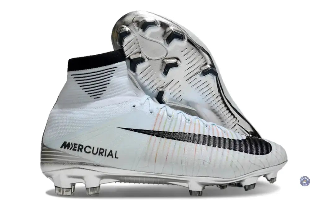Mercurial Superfly 5 FG - CR7 Blanc/Argent
