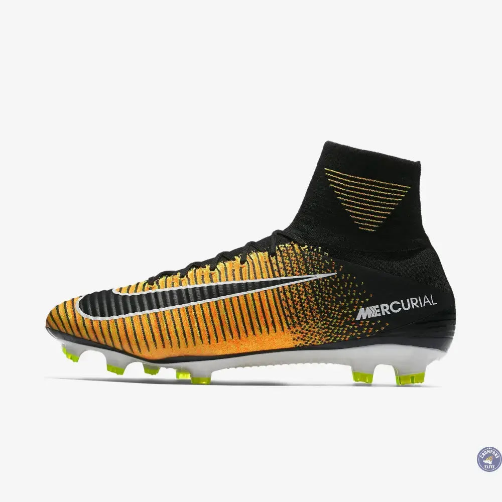 Mercurial Superfly 5 FG Lock in. Let loose. - Orange/Noir/Blanc