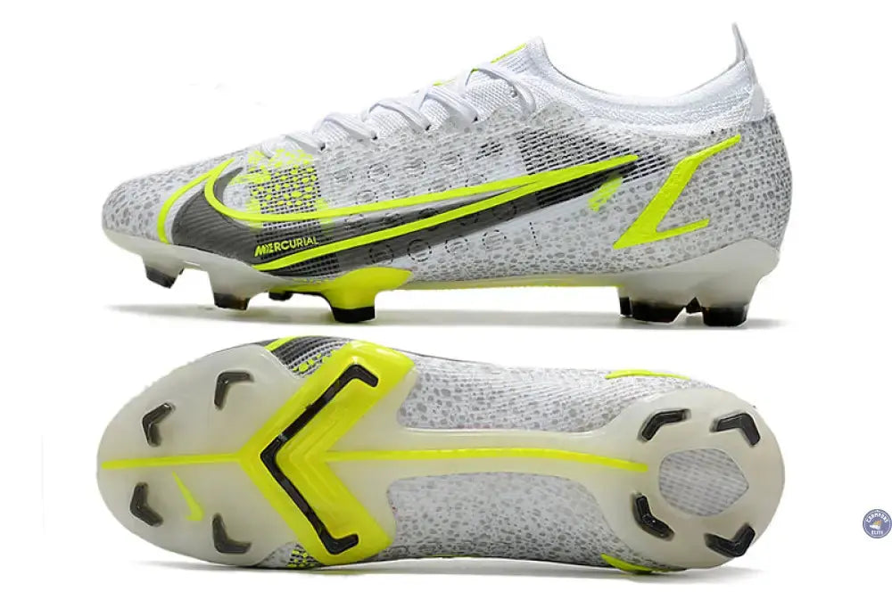 Mercurial Vapor 14 Elite FG 'White Volt' - Blanc/Gris/Jaune Fluo