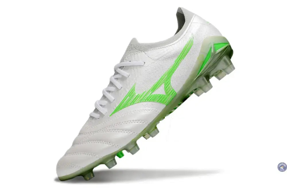 Morelia Neo 4 Beta Elite FG/AG Frontier - Blanc/Vert Néon/Cool Gray