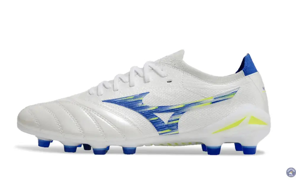 Morelia Neo 4 Elite FG/AG - Blanc/Bleu/Jaune
