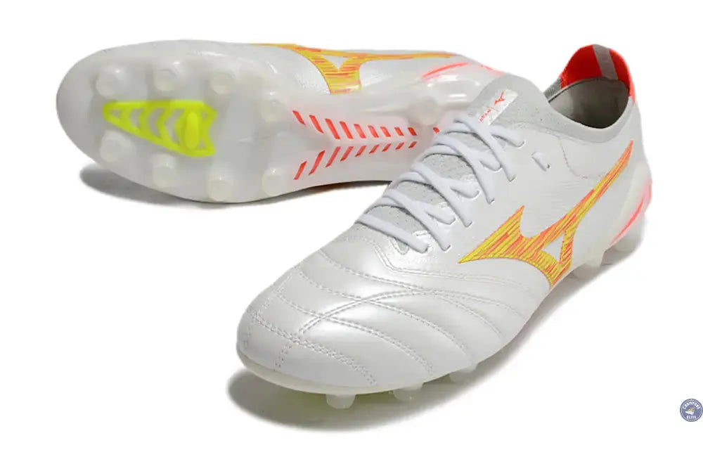 Morelia Neo 4 Elite FG/AG - Blanc/Rouge/Jaune
