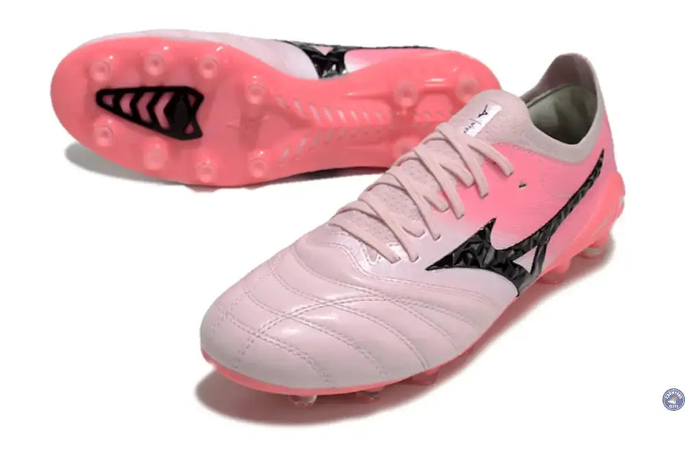Morelia Neo 4 Elite FG/AG - Blanche/Rose/Noir