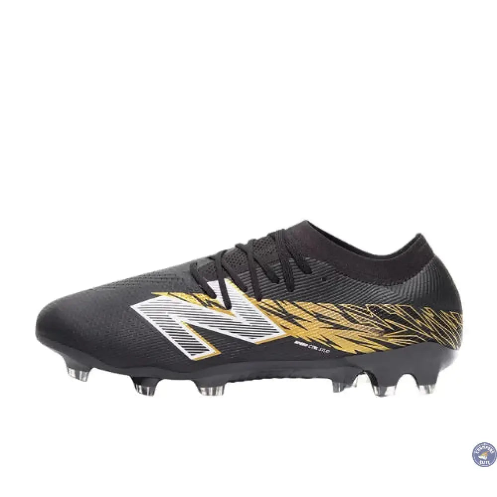 New Balance FURON ELITE V8 FG - Noir/Or Métallique/Blanc