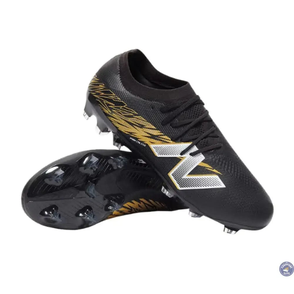 New Balance FURON ELITE V8 FG - Noir/Or Métallique/Blanc