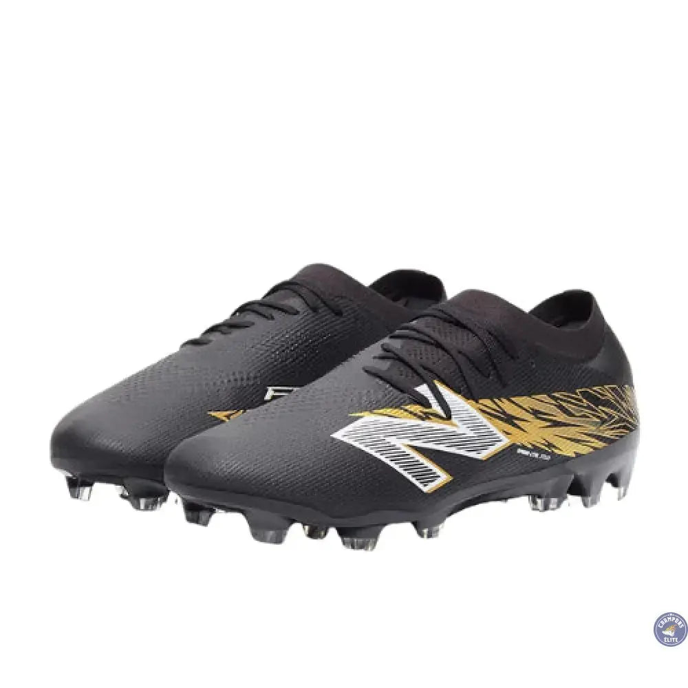 New Balance FURON ELITE V8 FG - Noir/Or Métallique/Blanc