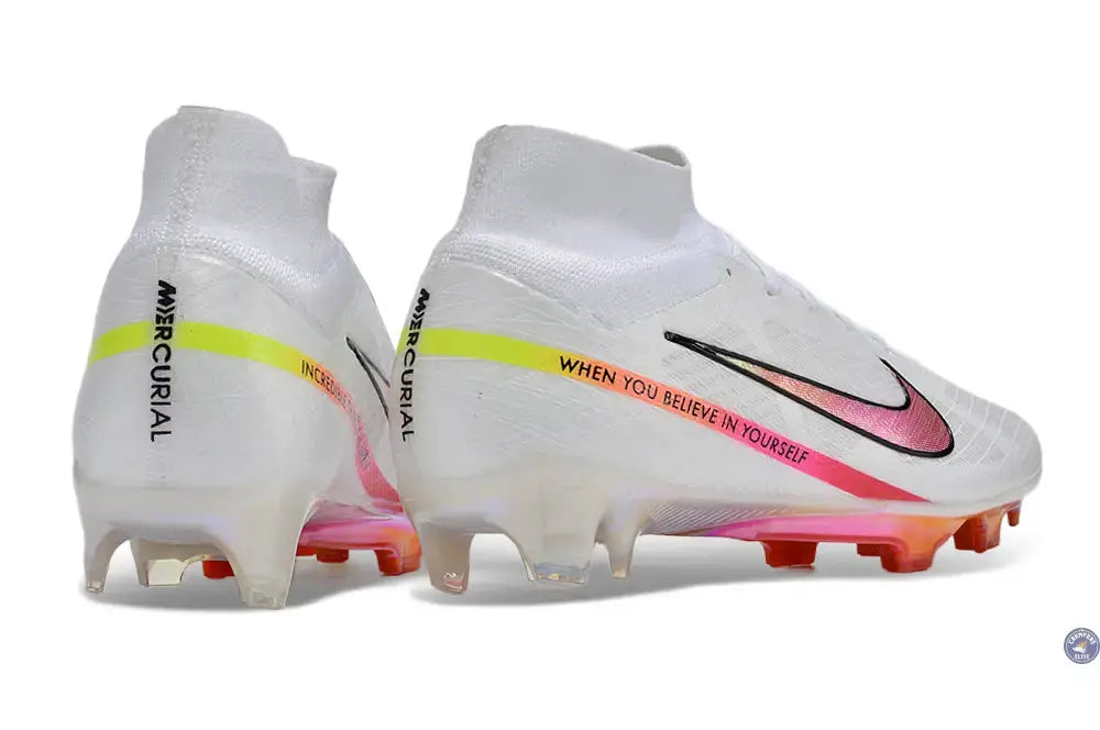 Nike Superfly 9 Elite FG x Marcus Rashford Blanc/Rose