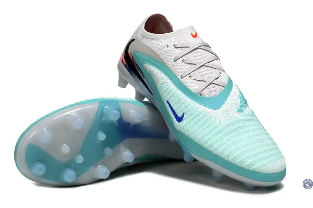 PHANTOM 6 ELITE AG LOW CUT UNITED PACK 002 AG -BLANC/TURQUOISE/VIOLET