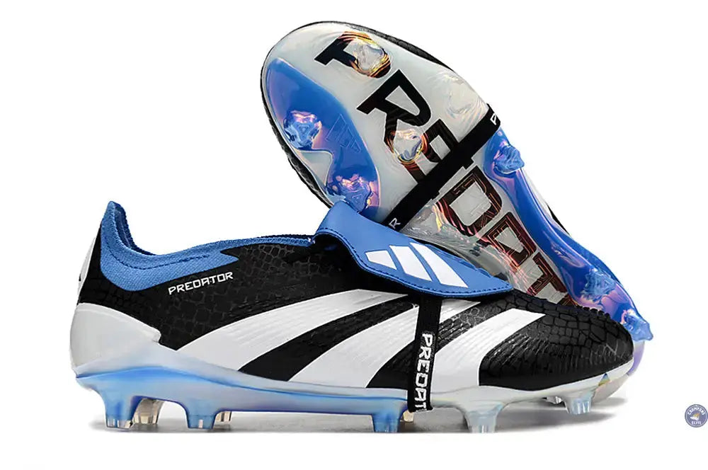 Predator 24 Elite Fold-over Tongue FG Noir/Bleu