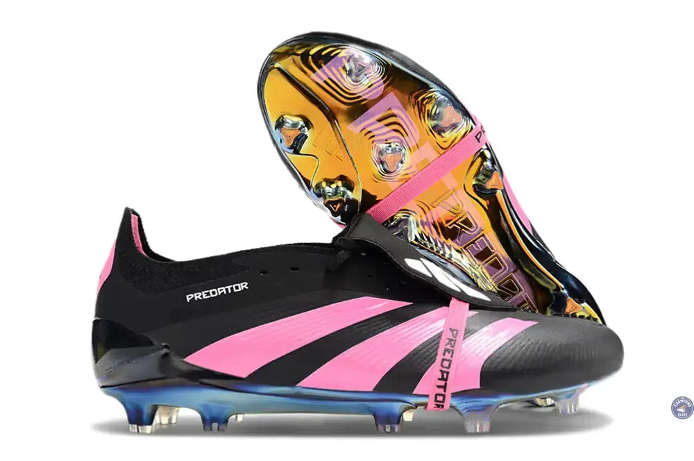 Predator 24 Elite Fold-over Tongue FG Noir/Rose