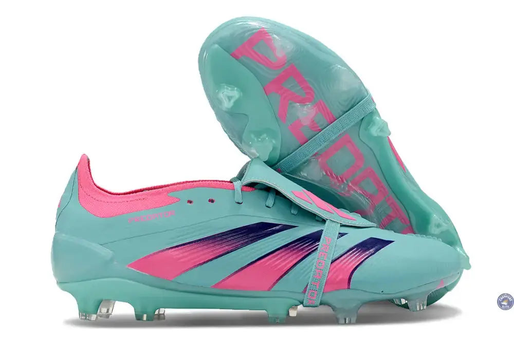 Predator 24 Elite Fold-over Tongue FG Turquoise/Rose