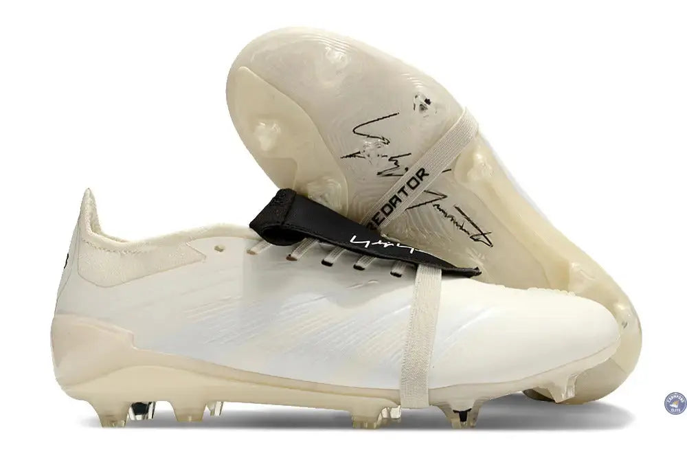 Predator 24 Elite Fold-over Tongue FG Y-3 Blanc cassé/Noir