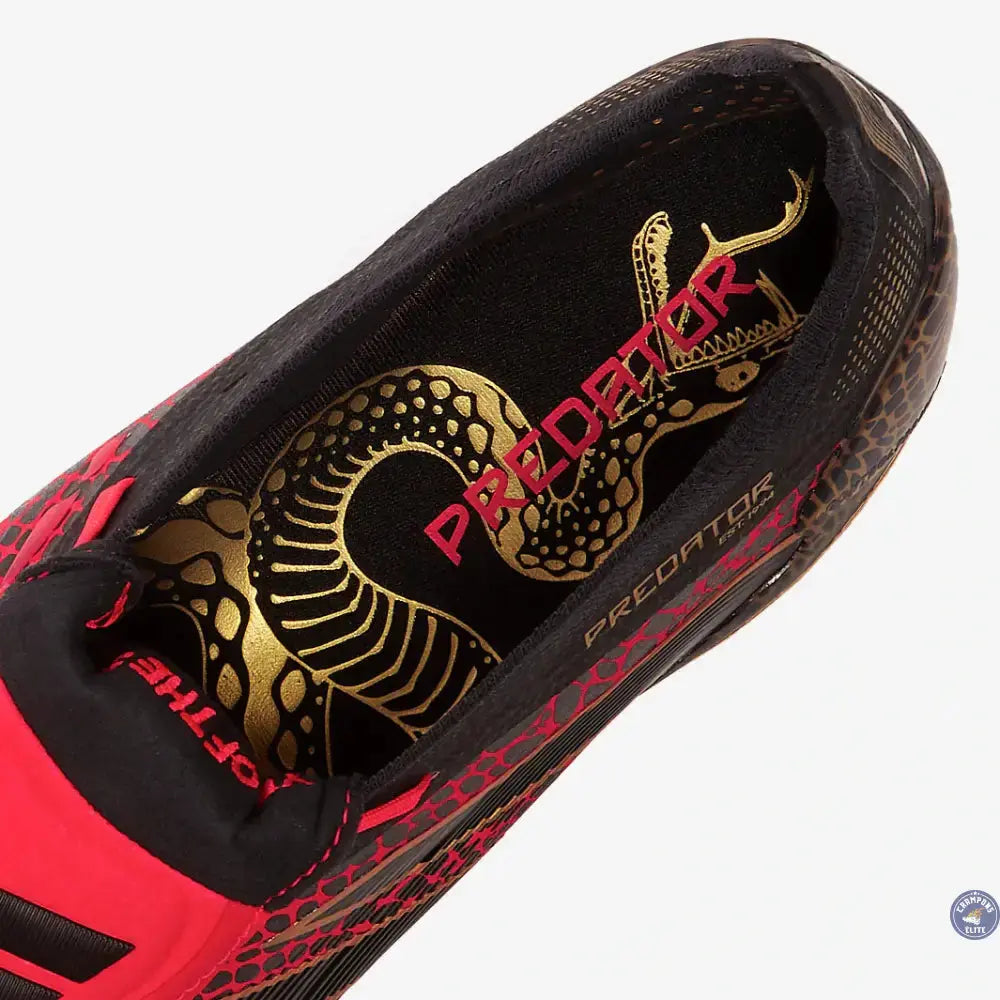 Predator 24 Elite Fold-over Tongue FG Year of the Snake - Lucid Red/Doré/Noir ÉDITION LIMITÉE