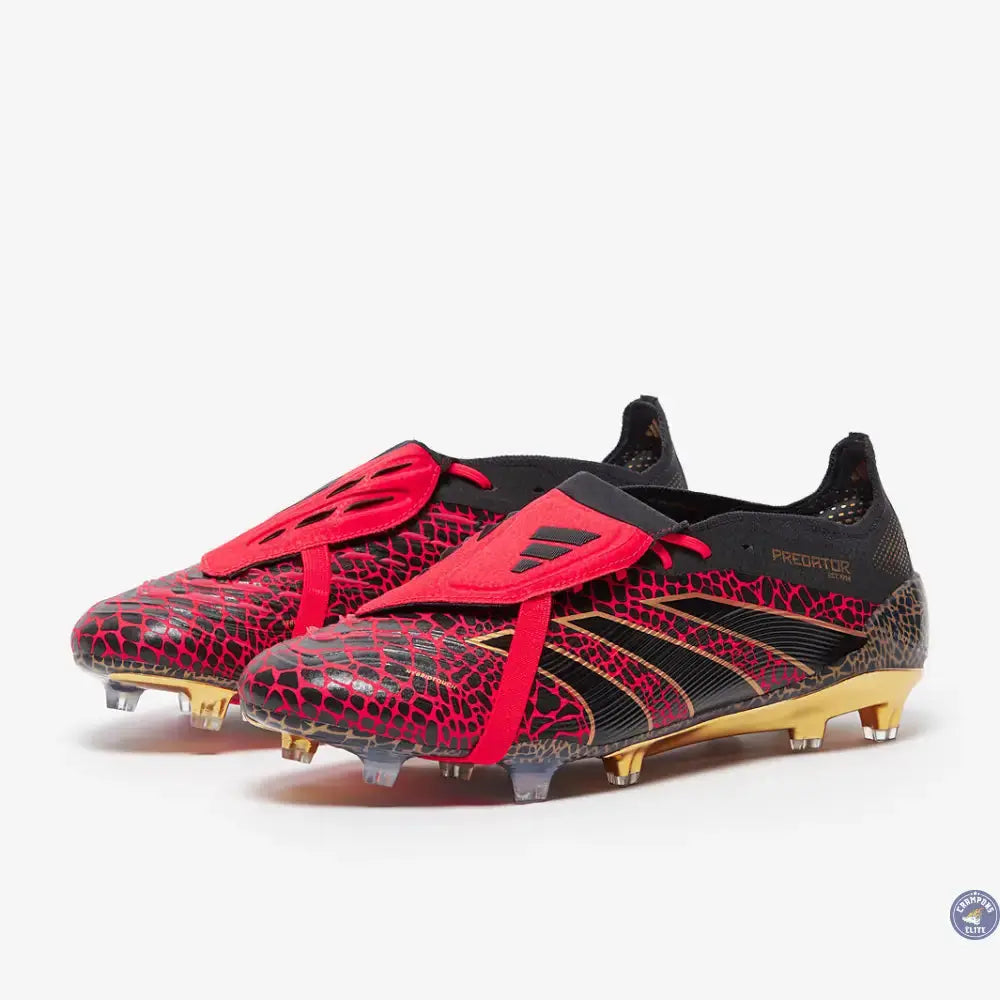 Predator 24 Elite Fold-over Tongue FG Year of the Snake - Lucid Red/Doré/Noir ÉDITION LIMITÉE