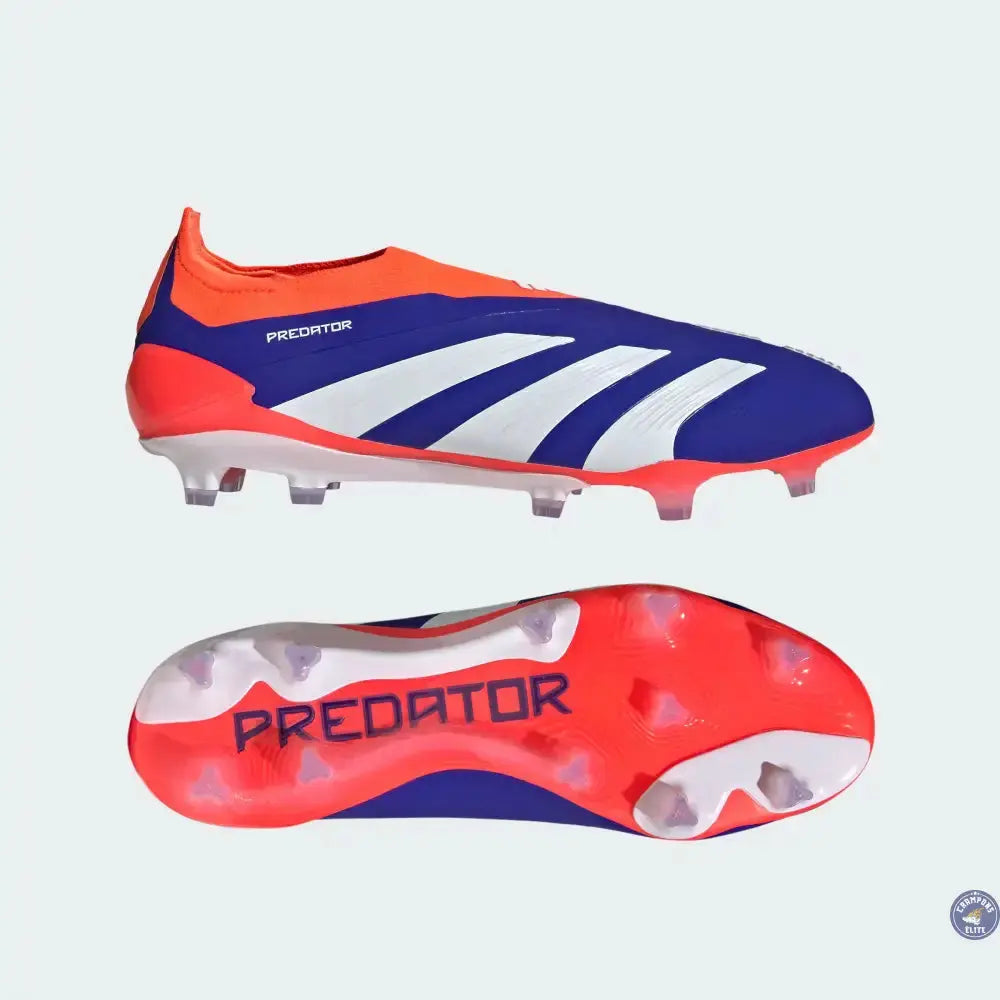 Predator 24 Elite Laceless FG Predstrike  - Advancement - Bleu/Blanc/Rouge