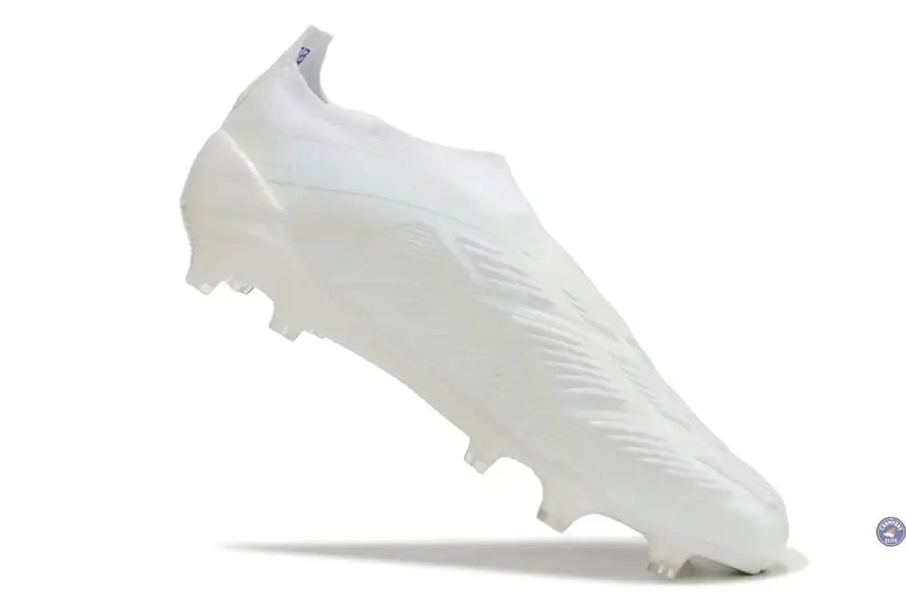 Predator 24 Elite Laceless FG Predstrike  - Blanc/Bleu