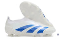 Predator 24 Elite Laceless FG Predstrike  - Blanc/Bleu