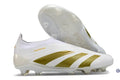 Predator 24 Elite Laceless FG Predstrike  - Blanc/Or