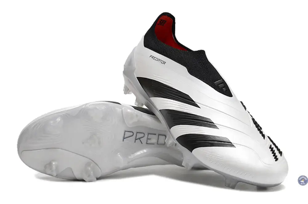 Predator 24 Elite Laceless FG Predstrike - Champagne/Noir/Rouge