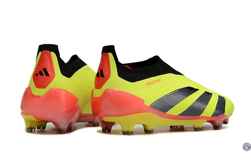 Predator 24 Elite Laceless FG Predstrike  - Energy Citrus - Jaune/Noir/Rouge