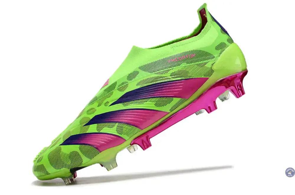 Predator 24 Elite Laceless FG Predstrike  - Generation Pred - Vert/Rose/Lucid Lemon ÉDITION LIMITÉE