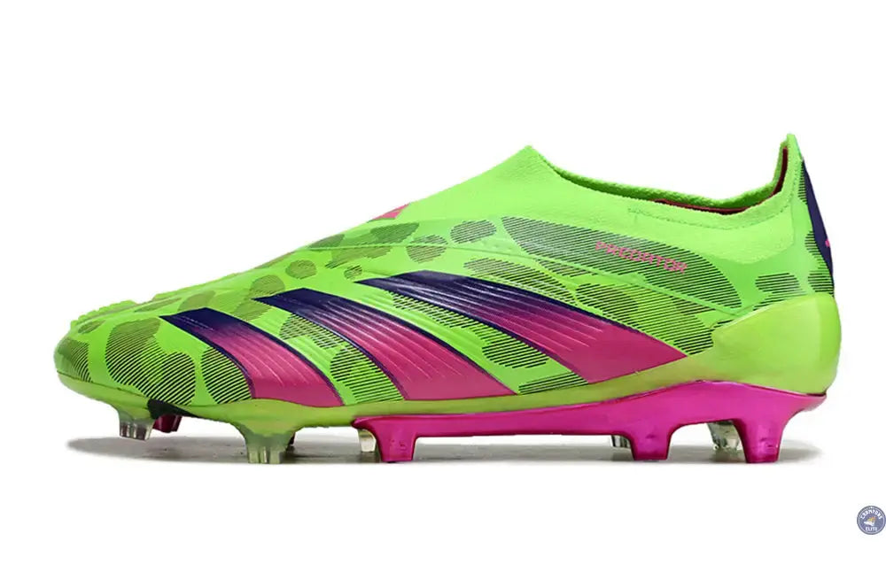 Predator 24 Elite Laceless FG Predstrike  - Generation Pred - Vert/Rose/Lucid Lemon ÉDITION LIMITÉE