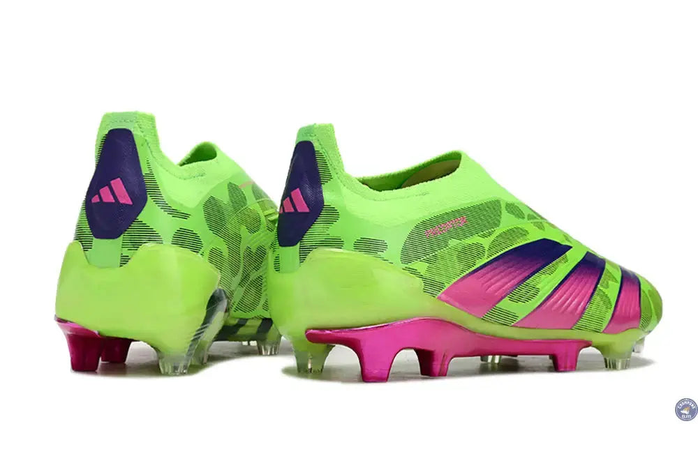 Predator 24 Elite Laceless FG Predstrike  - Generation Pred - Vert/Rose/Lucid Lemon ÉDITION LIMITÉE