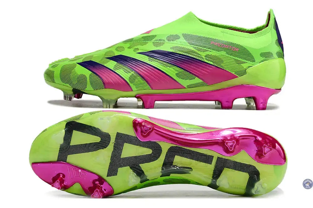 Predator 24 Elite Laceless FG Predstrike  - Generation Pred - Vert/Rose/Lucid Lemon ÉDITION LIMITÉE
