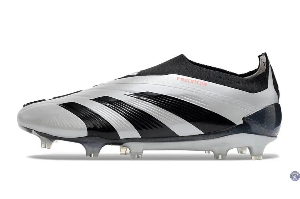 Predator 24 Elite Laceless FG Predstrike  - Gris/Noir