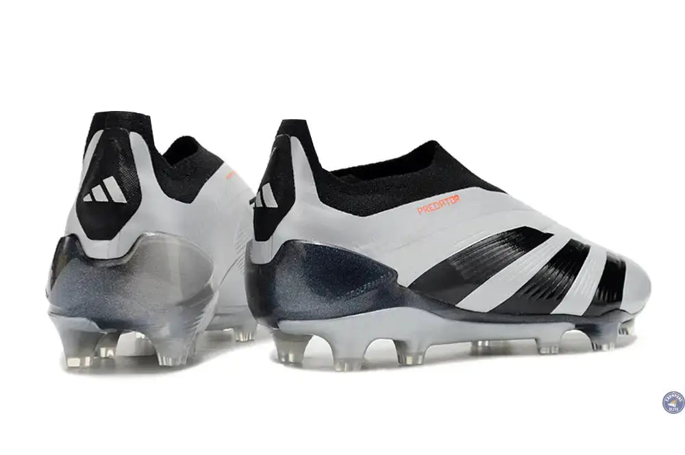 Predator 24 Elite Laceless FG Predstrike  - Gris/Noir