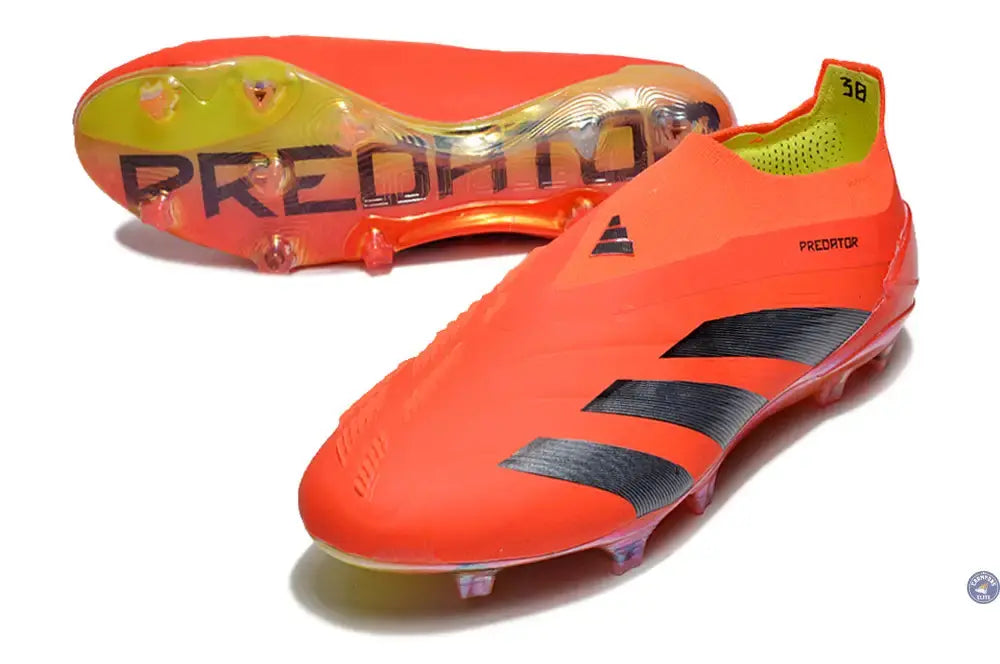 Predator 24 Elite Laceless FG Predstrike - Rouge/Noir/Jaune ÉDITION LIMITÉE