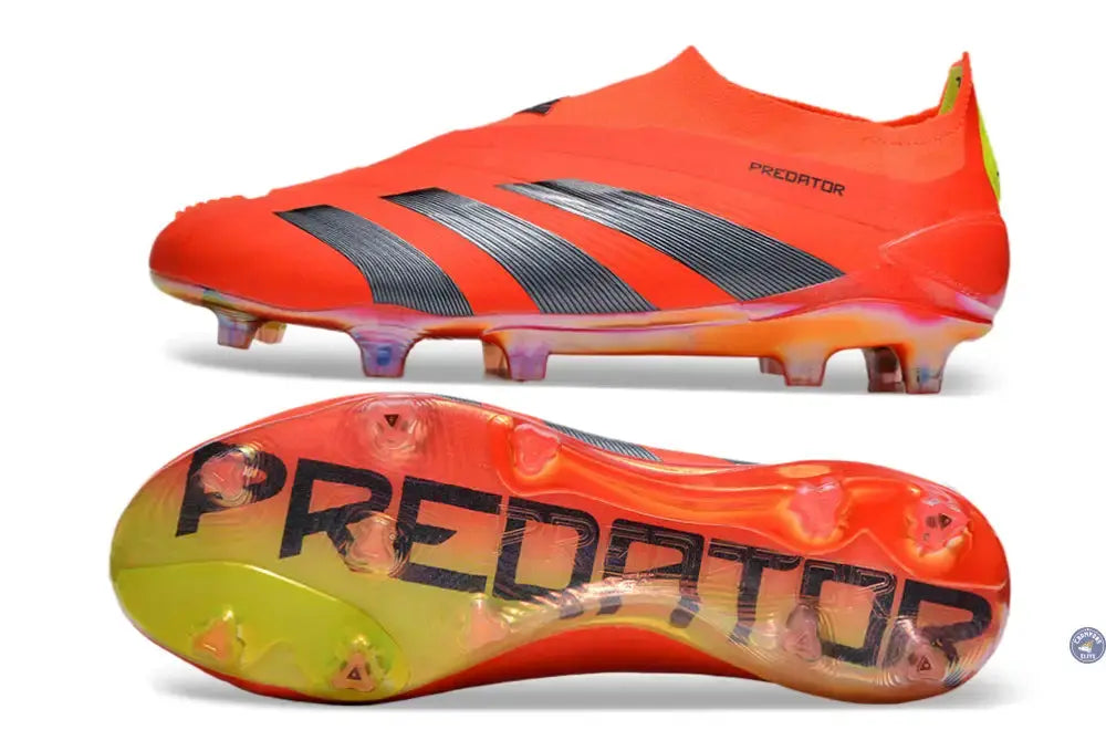 Predator 24 Elite Laceless FG Predstrike - Rouge/Noir/Jaune ÉDITION LIMITÉE