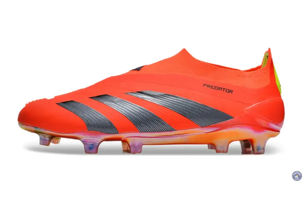 Predator 24 Elite Laceless FG Predstrike - Rouge/Noir/Jaune ÉDITION LIMITÉE