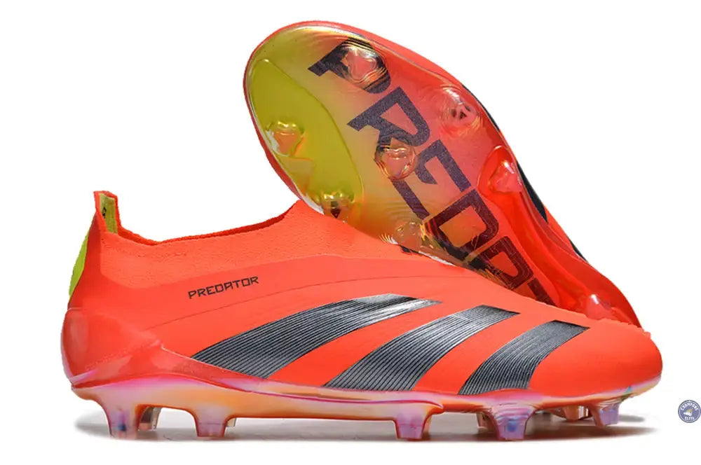 Predator 24 Elite Laceless FG Predstrike - Rouge/Noir/Jaune ÉDITION LIMITÉE