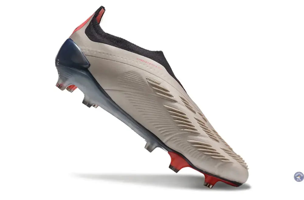 Predator 24 Elite Laceless FG Predstrike - Vivid Horizon - Argenté/Aurora Black/Gris