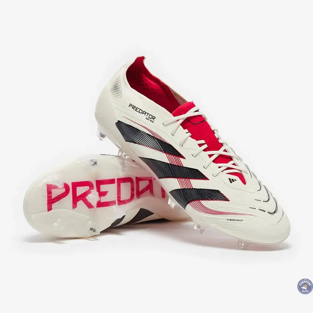 Predator 25.1 Elite FG Champagne - Blanc/Noir/Pure Ruby