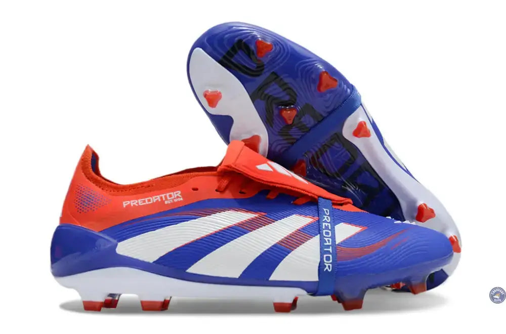 Predator 25 Elite Fold-over Tongue FG Bleu/Blanc/Rouge